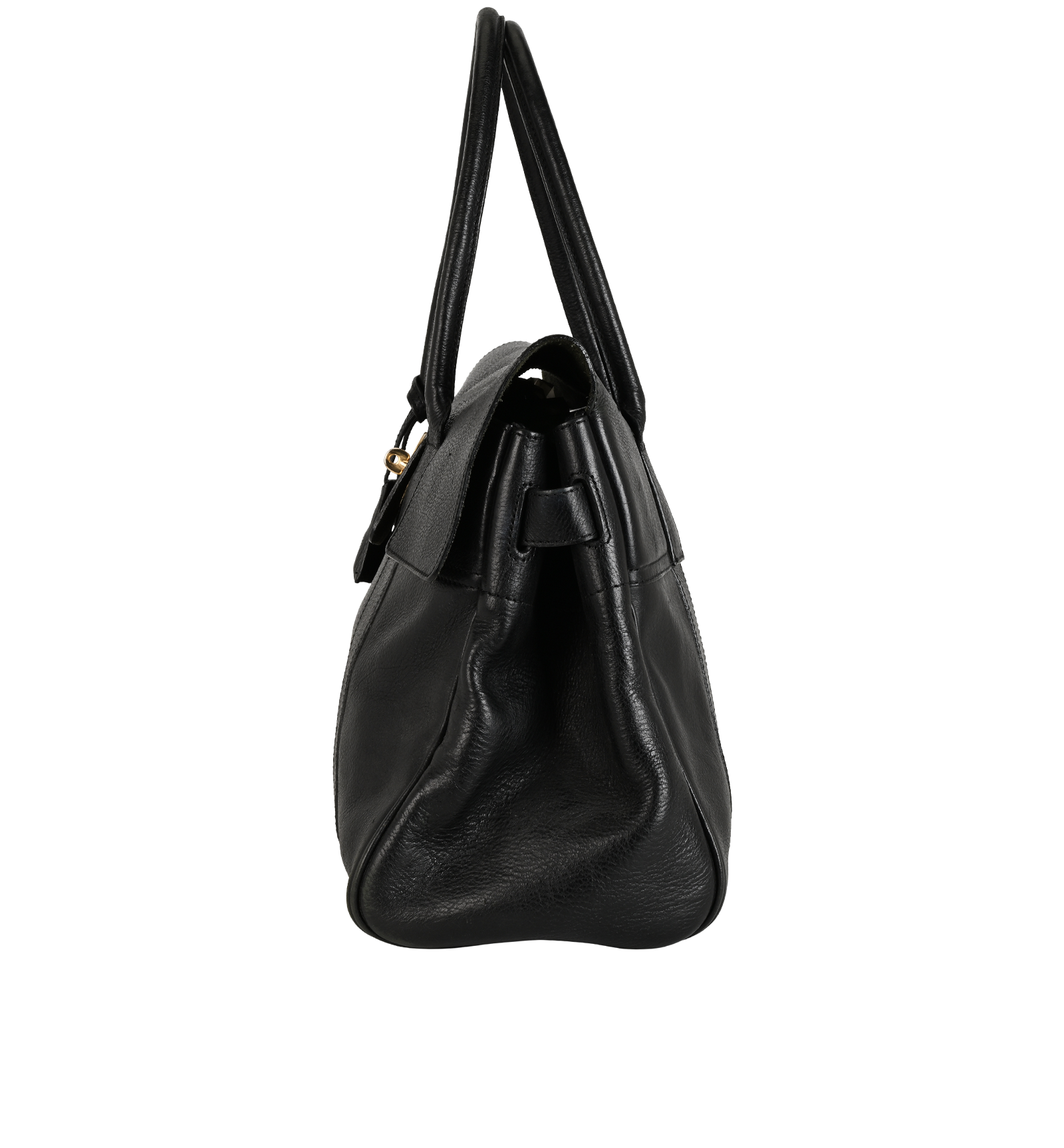 Large Bayswater, &pound;395, Handbags, Black, Leather, Bottom view